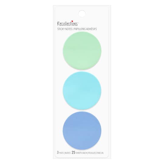 Blue Circle Planner Sticky Notes by Recollections™